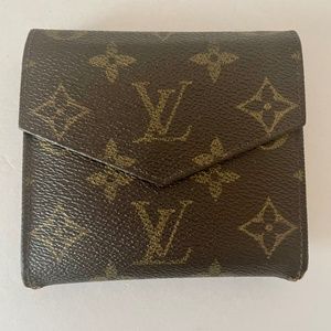 Louis Vuitton Monogram Elise Double Sided Snap Wallet LV Vintage